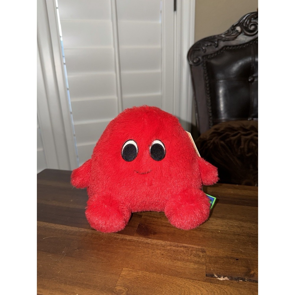 Makeship Slimy Oddity Rare Plush Stuffed Animal 9" Toy Hard To Find Red